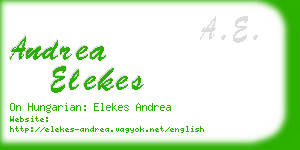 andrea elekes business card